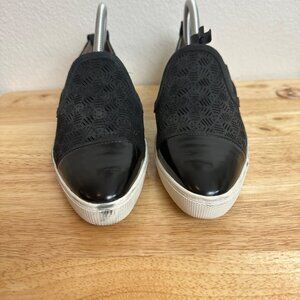 Karl Lagerfeld Paris 8M Women's Laser Cut Slip-On Sneakers